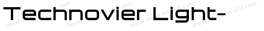 Technovier Light字体转换
